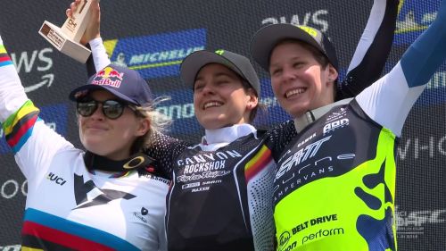 In val di sole il downhill è di cabirou: seconda vittoria in trentino per la francese