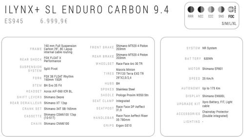 Ilynxsl enduro carbon 94