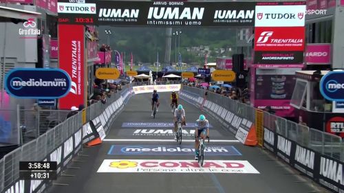 Giornataccia per antonio tiberi che arriva a bormio con oltre 10' di ritardo: classifica addio per il ciociaro