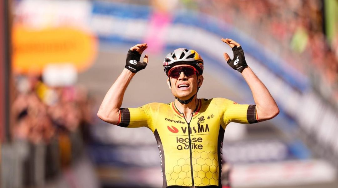 Ecco il segnale mondiale di Wout! Si sblocca Van Aert alla Vuelta, festival Visma a Loja con un Brennan super