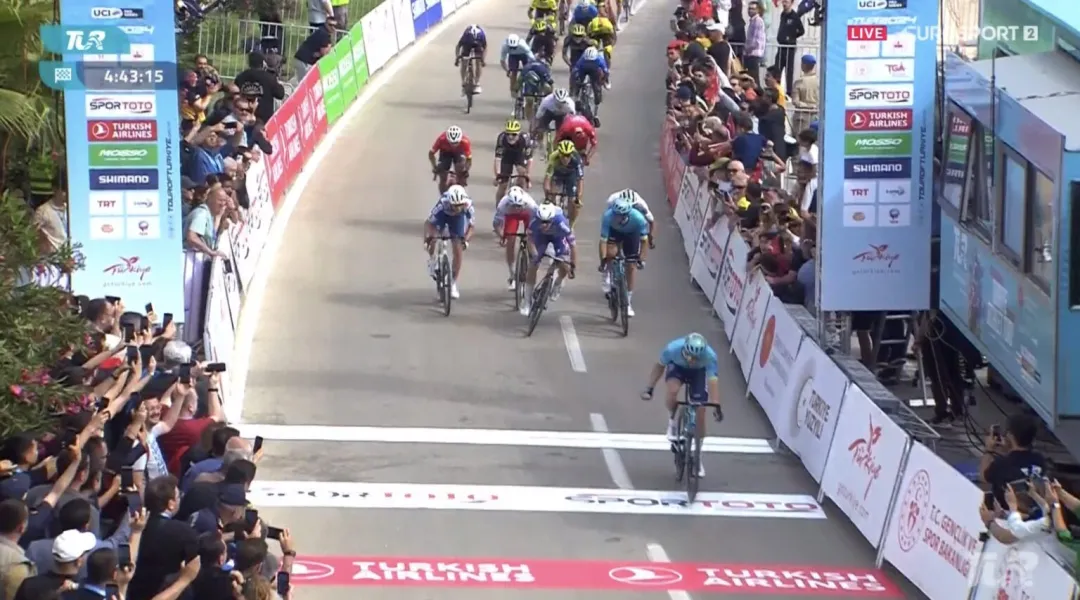 Giro di Turchia, festeggia l'Astana nella 2^ tappa: Kanter domina lo sprint, Ballerini e Lonardi 4° e 5°