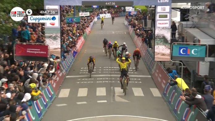 Capolavoro di Filippo Fiorelli: la vittoria più importante della carriera sui terribili ribinou della Tro-Bro Léon
